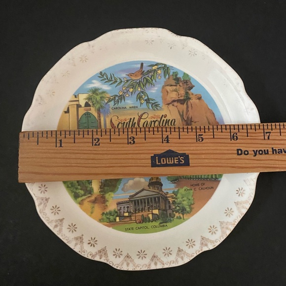 Vintage South Carolina Souvenir State Plate SC Landmarks Decorative Collector - Picture 2 of 6